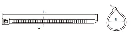 Self-locking cable ties